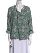 Natalie Martin Silk Floral Print Blouse