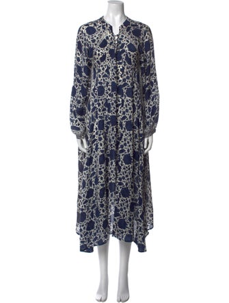 Natalie Martin Silk Midi Length Dress