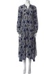 Natalie Martin Silk Midi Length Dress