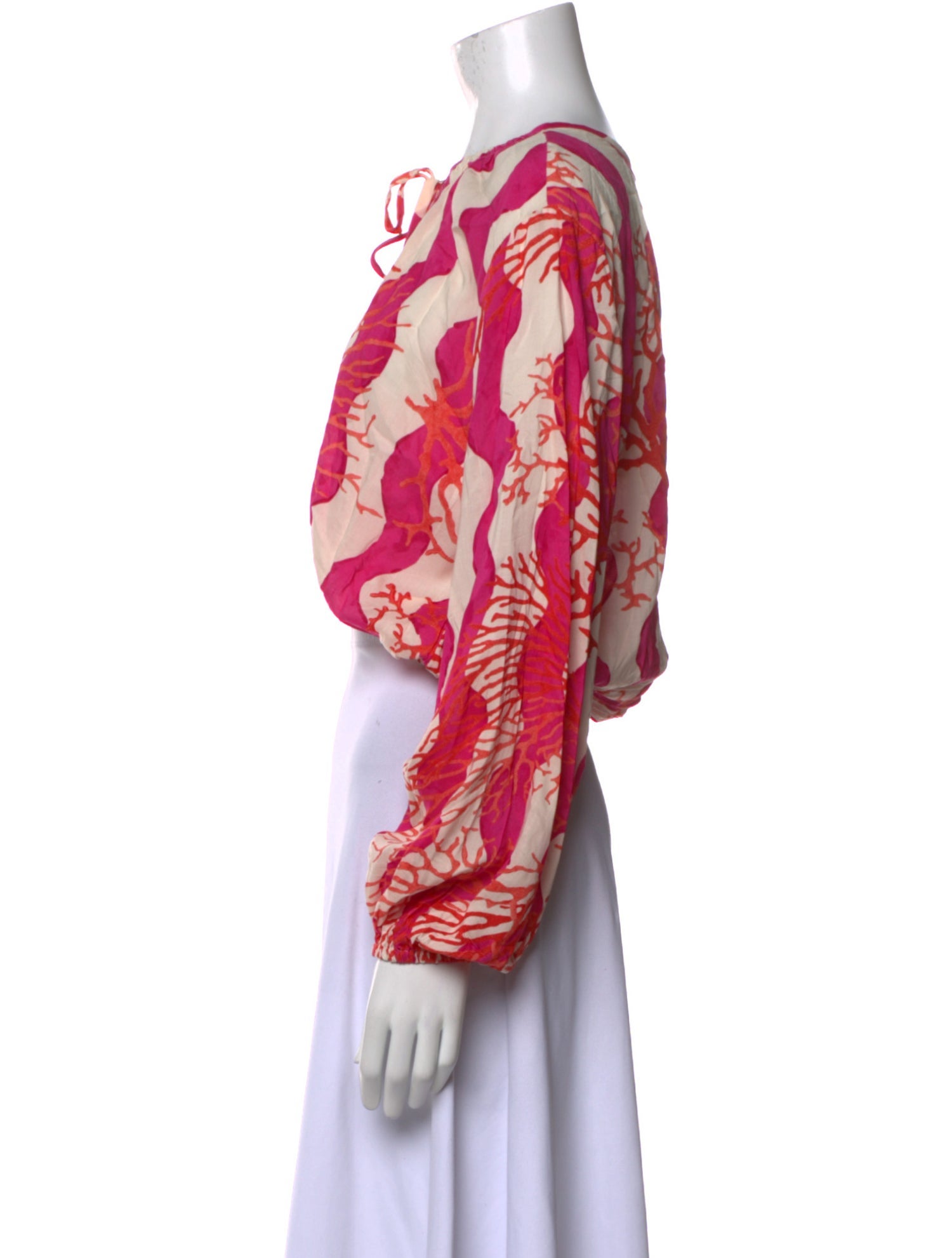 Natalie Martin Floral Print Scoop Neck Crop Top w/ Tags