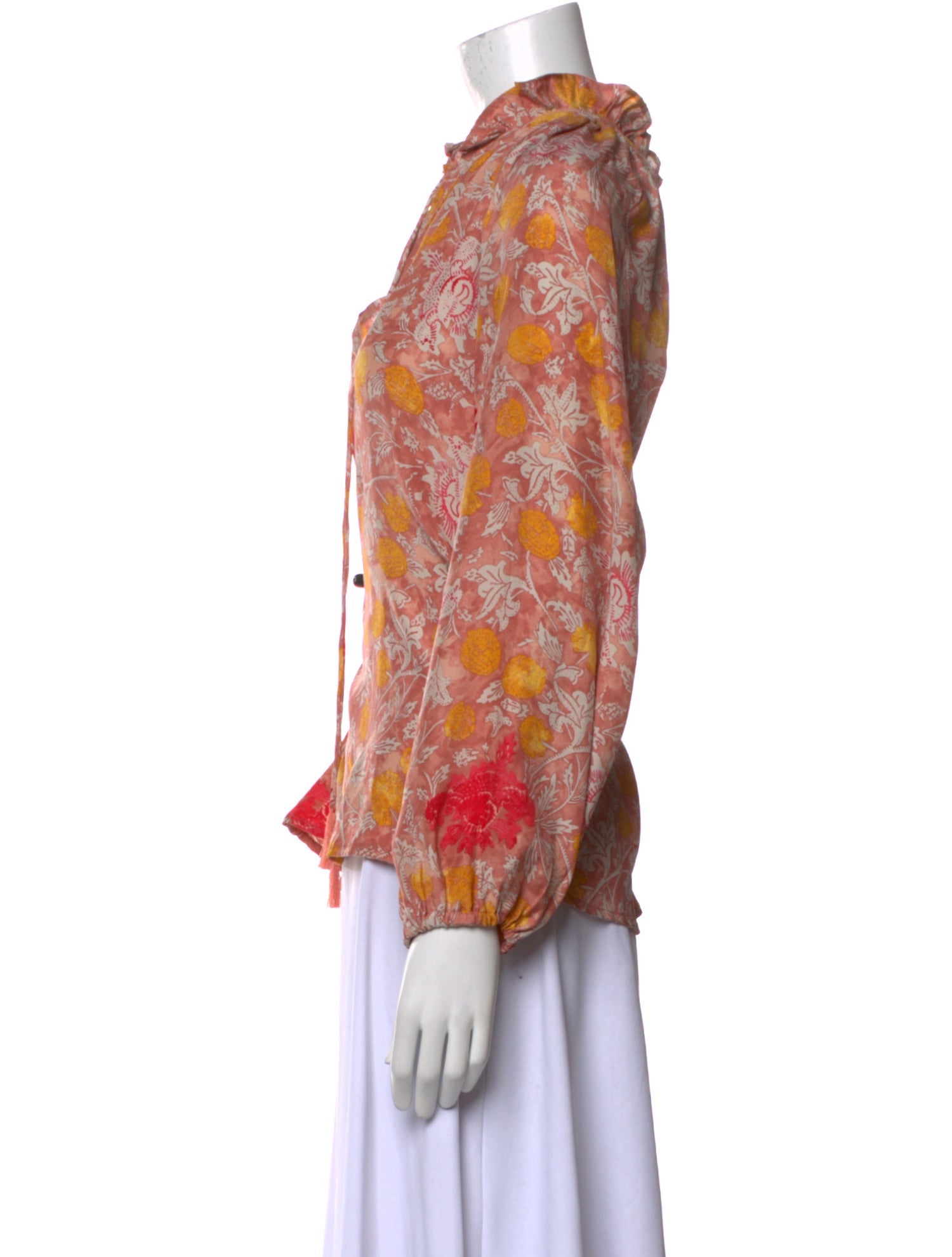 Natalie Martin Silk Floral Print Blouse w/ Tags