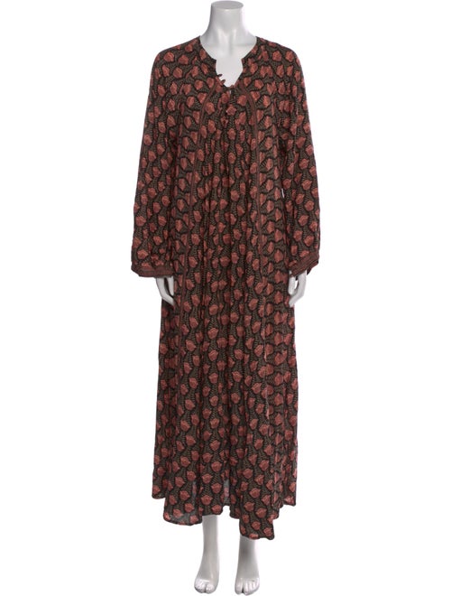 Natalie Martin Floral Print Long Dress