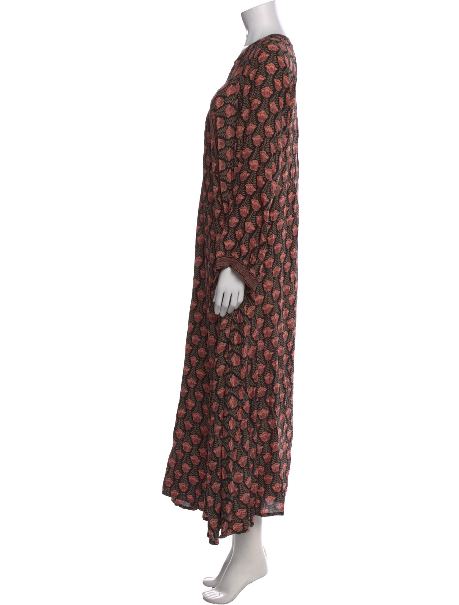 Natalie Martin Floral Print Long Dress