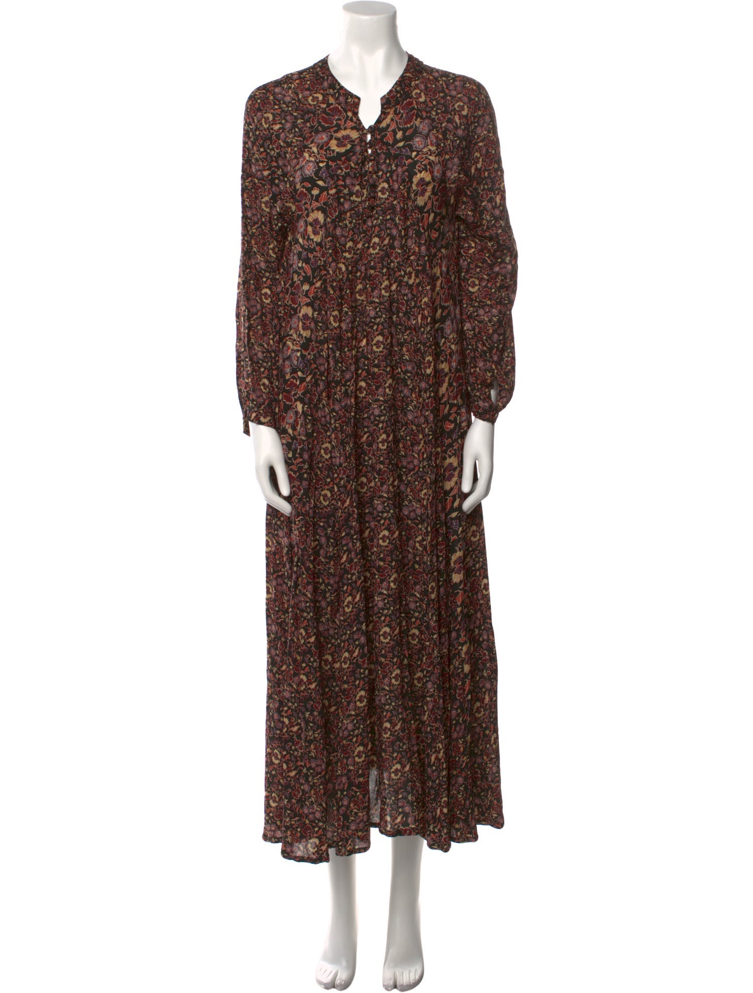 Natalie Martin Floral Print Long Dress