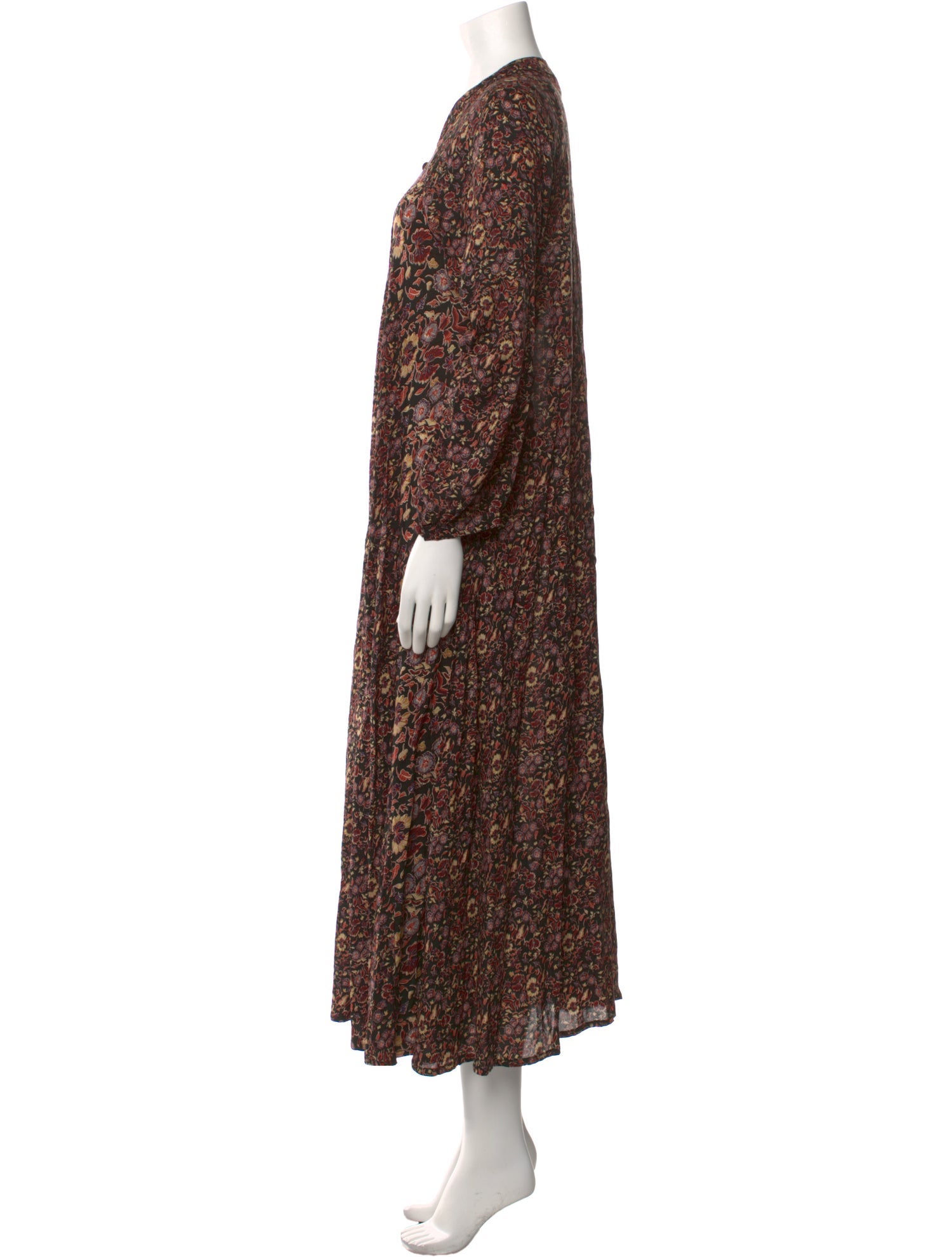 Natalie Martin Floral Print Long Dress