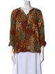 Natalie Martin Silk Printed Blouse