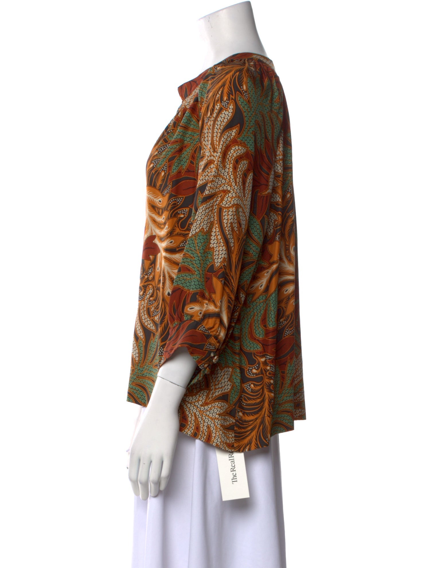 Natalie Martin Silk Printed Blouse