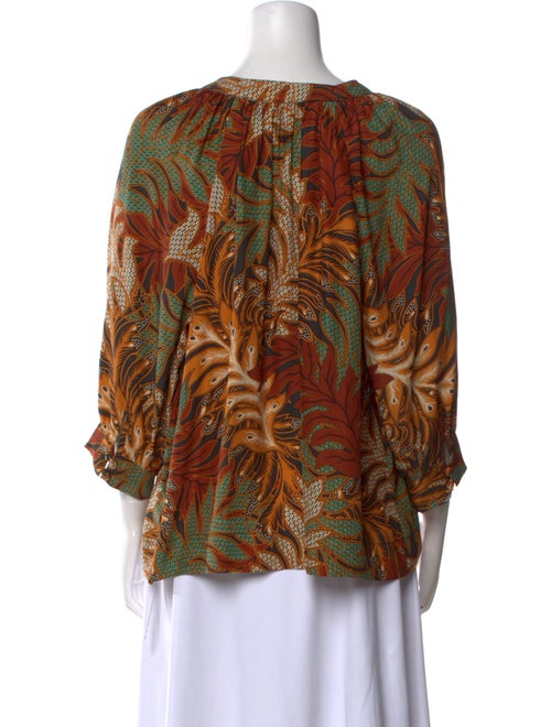 Natalie Martin Silk Printed Blouse