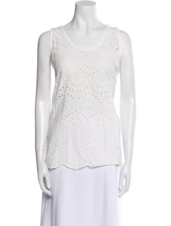 Natalie Martin Scoop Neck Sleeveless Top