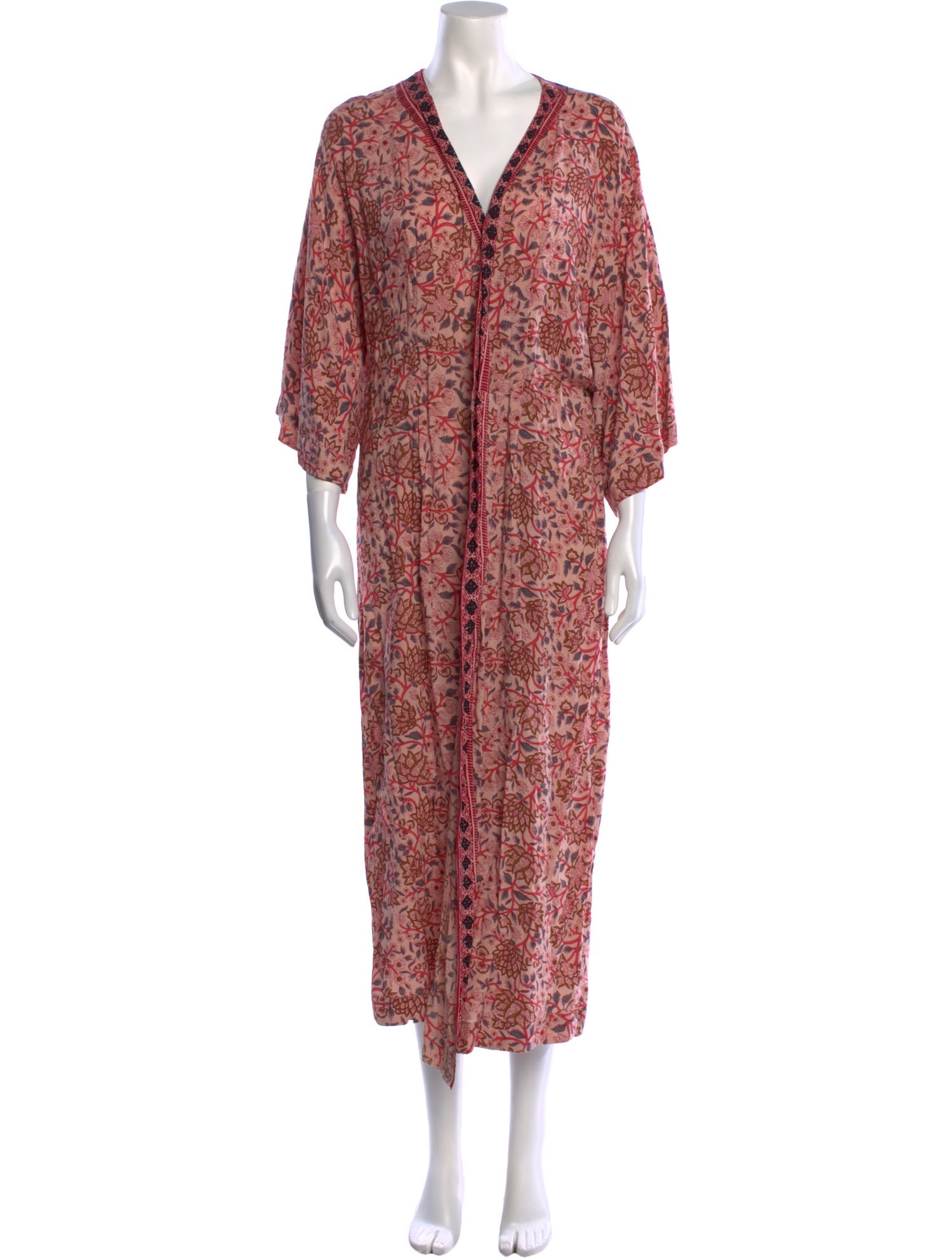 Natalie Martin Floral Print Long Dress w/ Tags