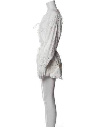 Natalie Martin Lace Pattern Eyelet Trim Short Set