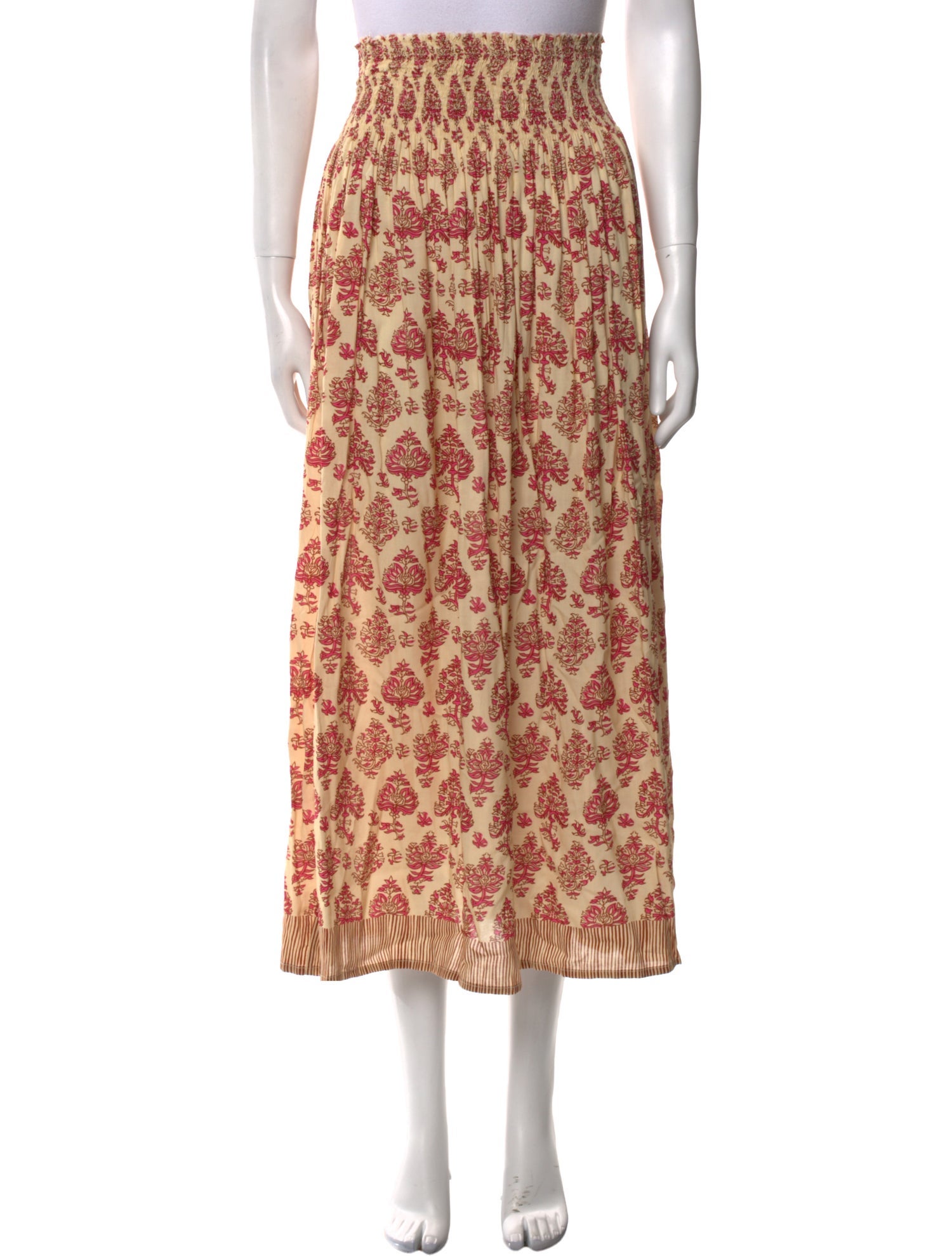 Natalie Martin Paisley Print Midi Length Skirt w/ Tags