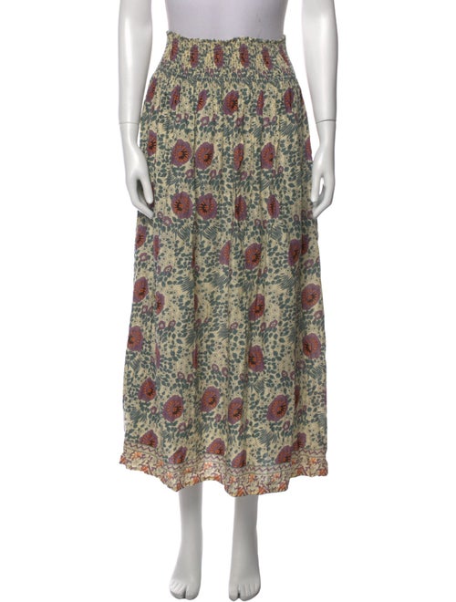 Natalie Martin Floral Print Midi Length Skirt