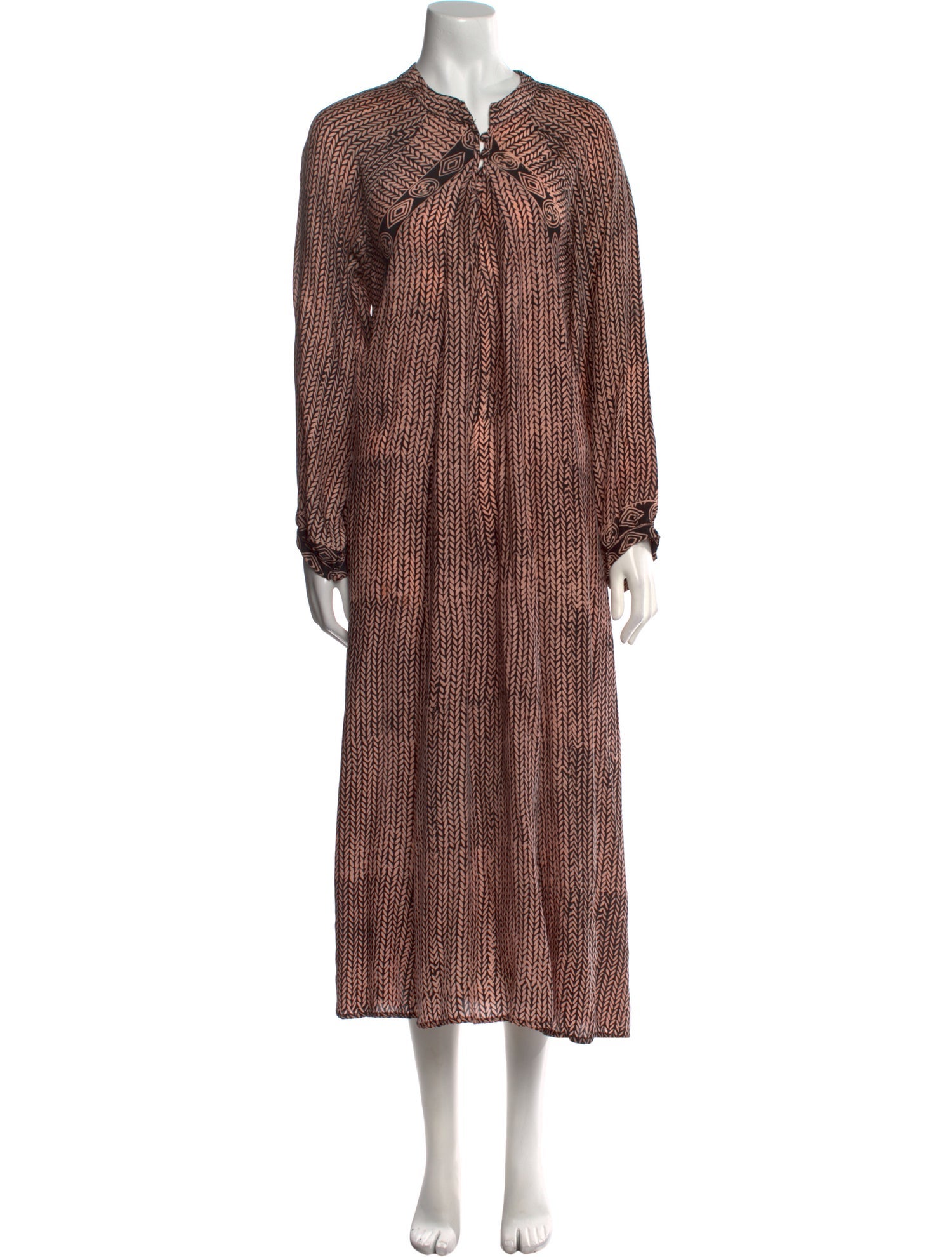 Natalie Martin Silk Midi Length Dress