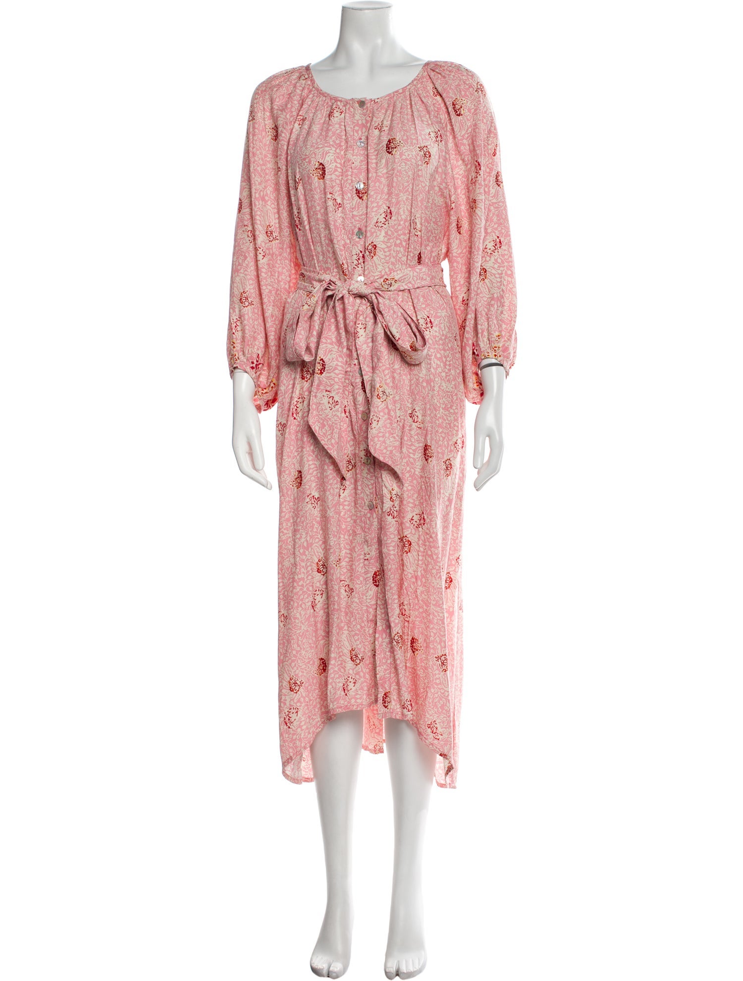 Natalie Martin Silk Midi Length Dress