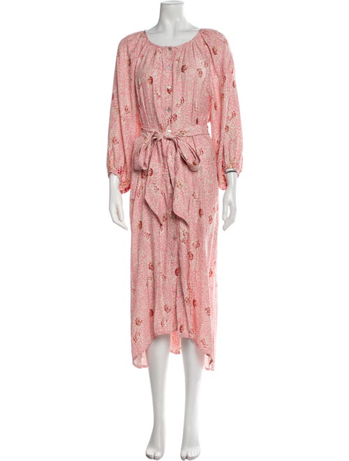 Natalie Martin Silk Midi Length Dress