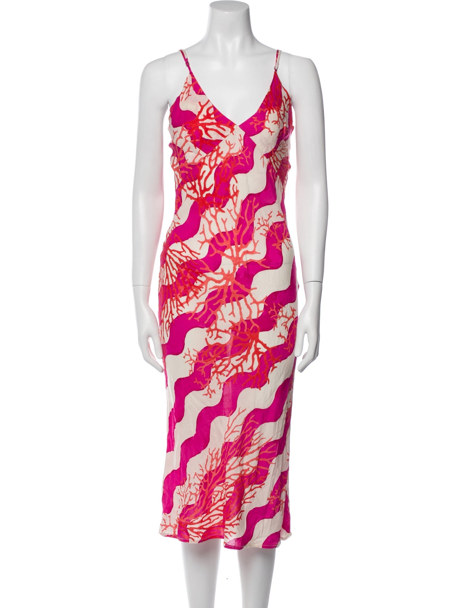 Natalie Martin Printed Midi Length Dress w/ Tags