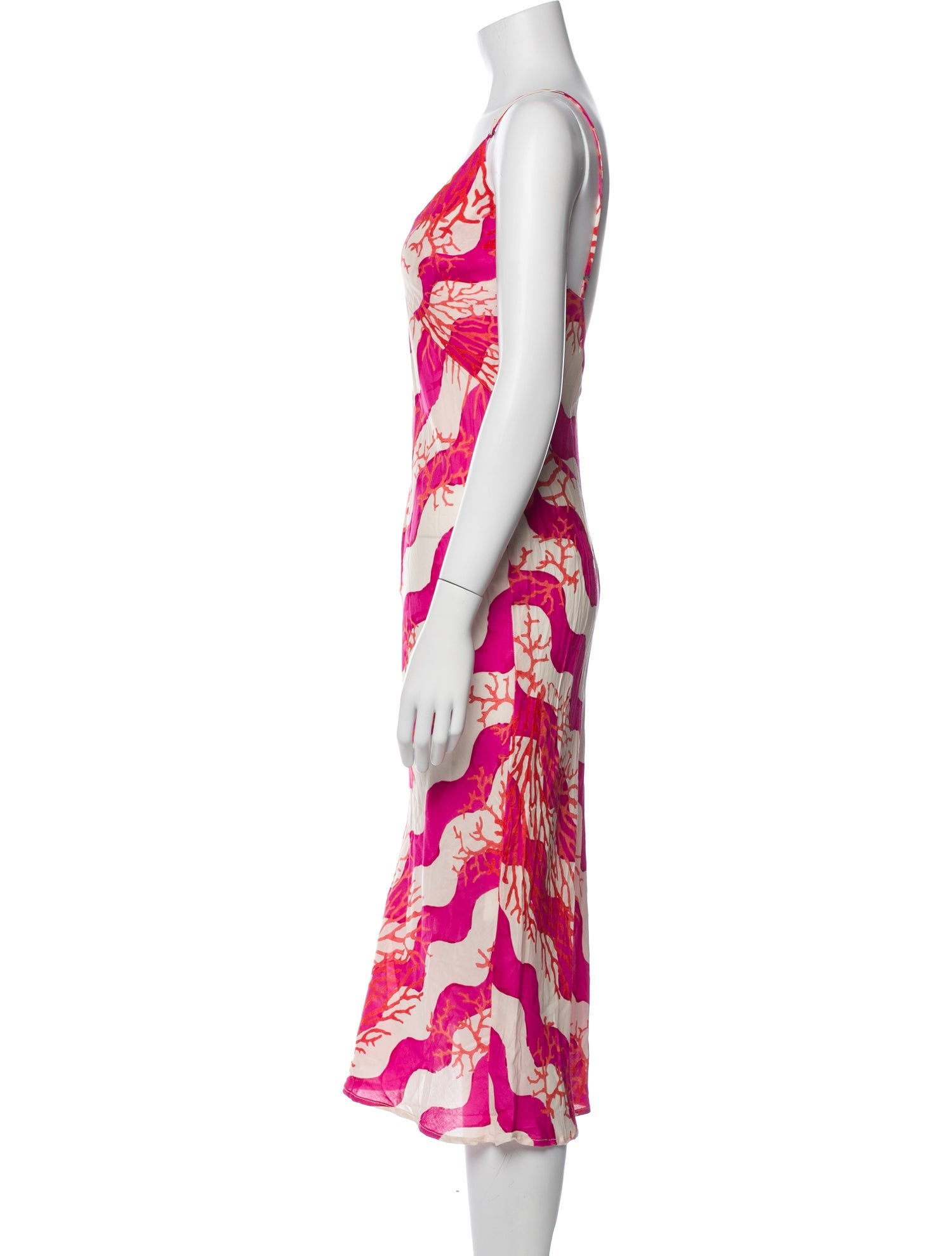Natalie Martin Printed Midi Length Dress w/ Tags