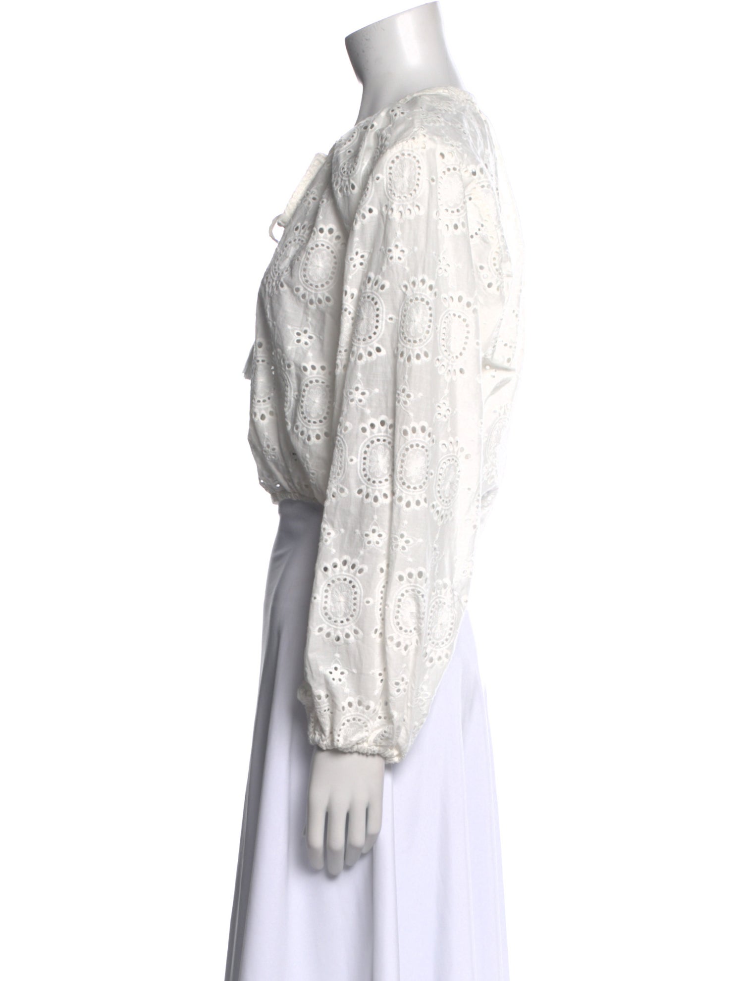 Natalie Martin Crew Neck Long Sleeve Crop Top w/ Tags