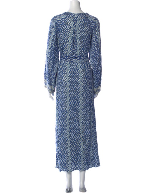 Natalie Martin Printed Long Dress