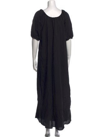 Natalie Martin Scoop Neck Long Dress