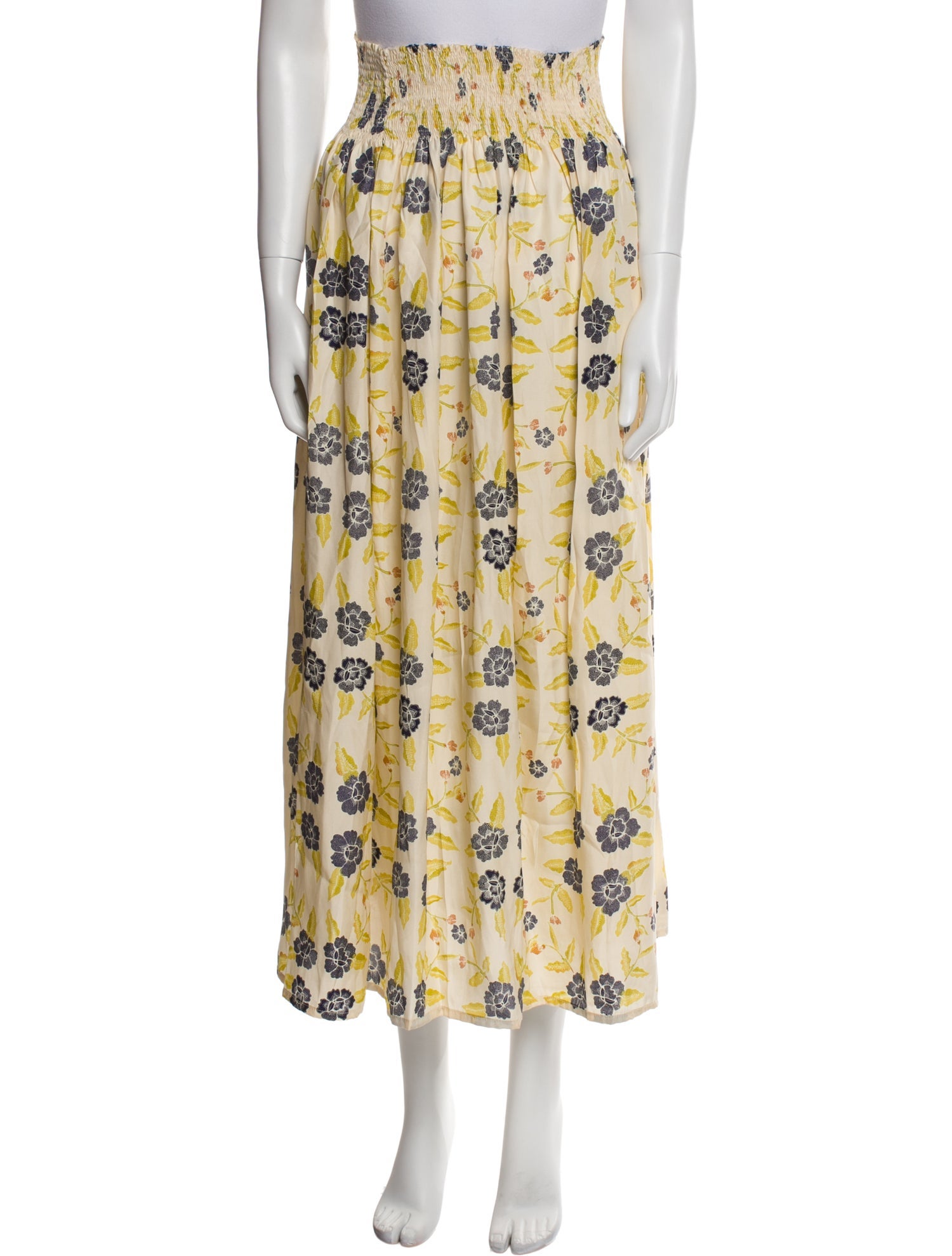 Natalie Martin Silk Midi Length Skirt