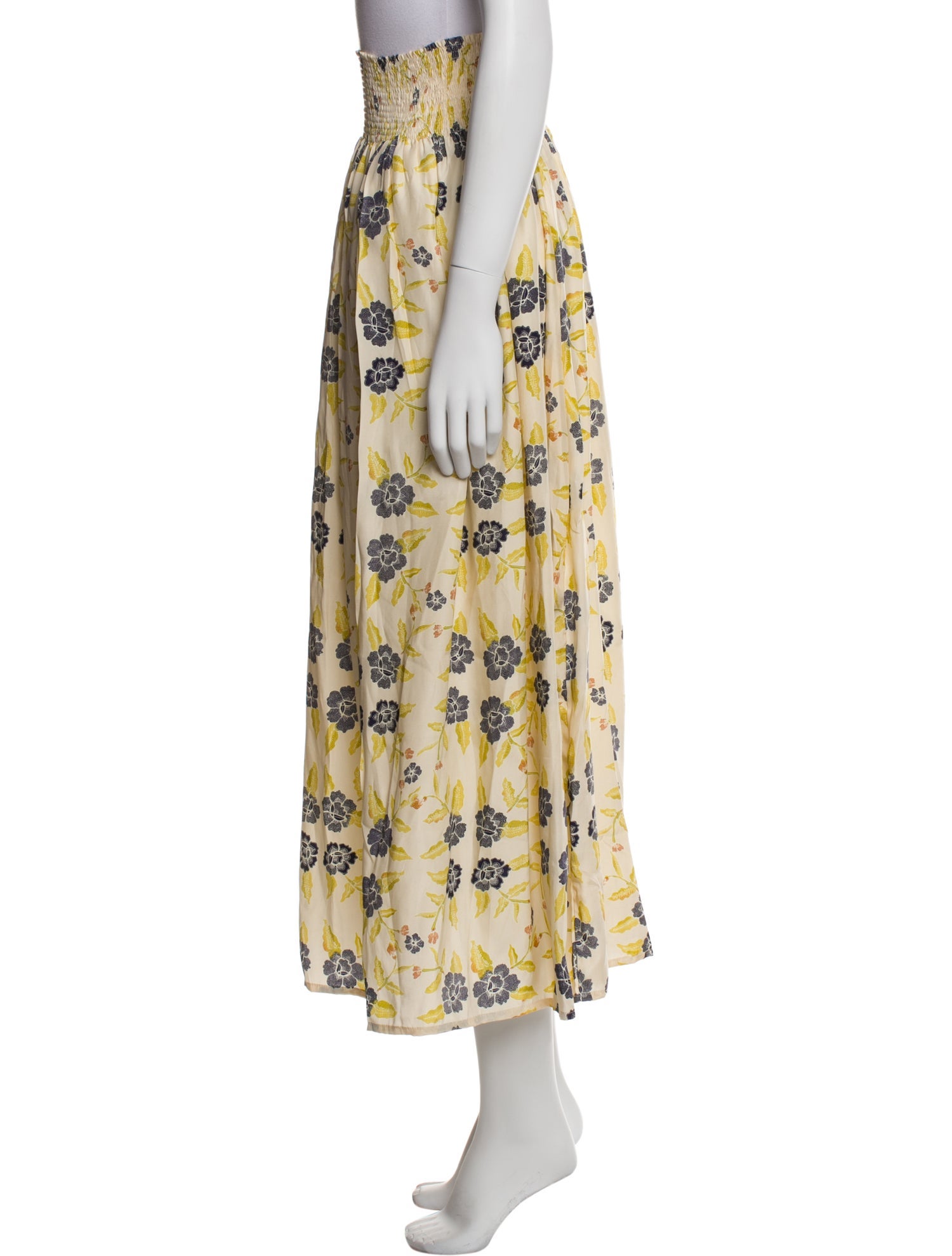 Natalie Martin Silk Midi Length Skirt