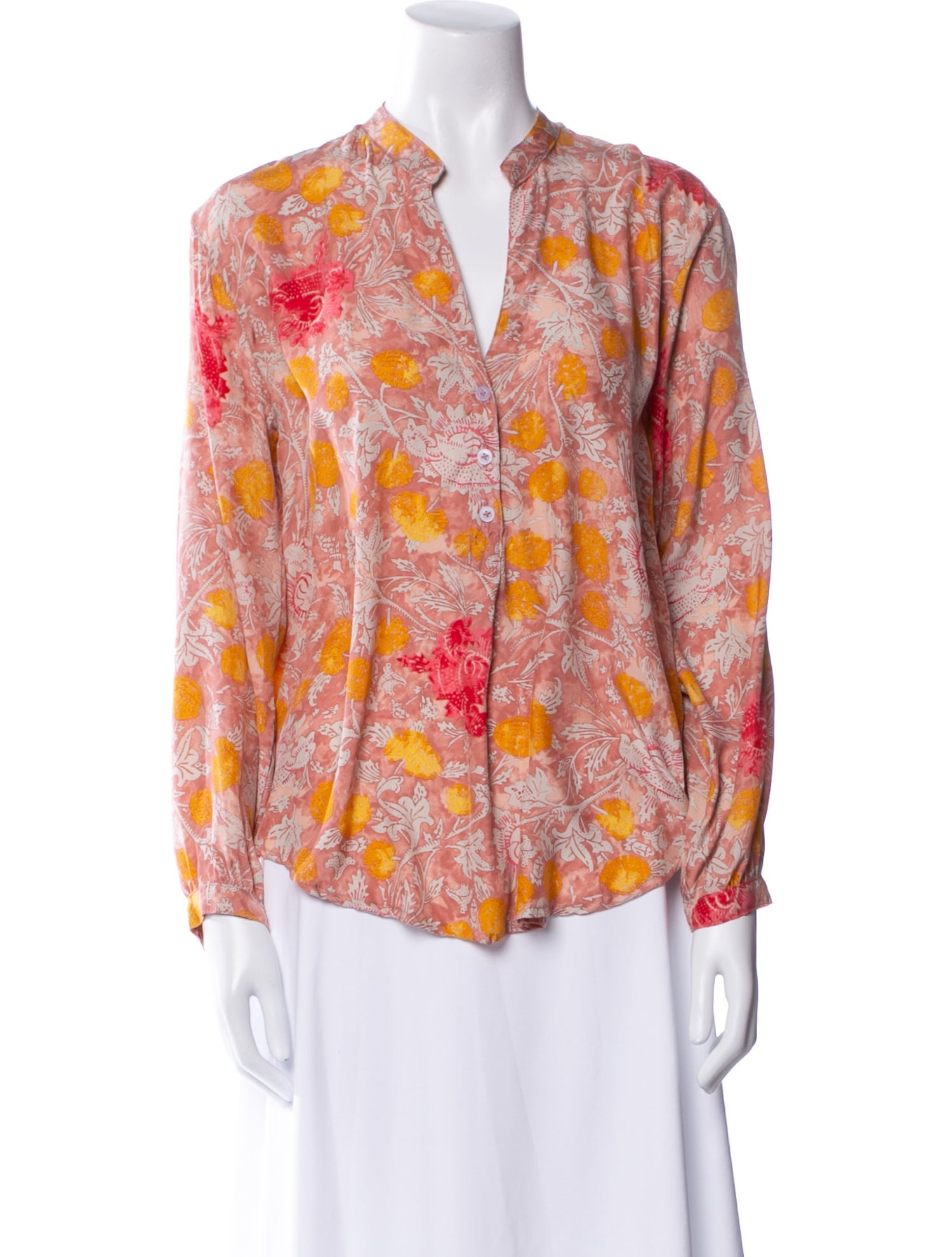 Natalie Martin Silk Floral Print Blouse