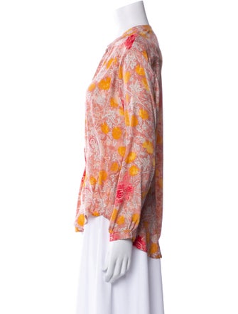 Natalie Martin Silk Floral Print Blouse