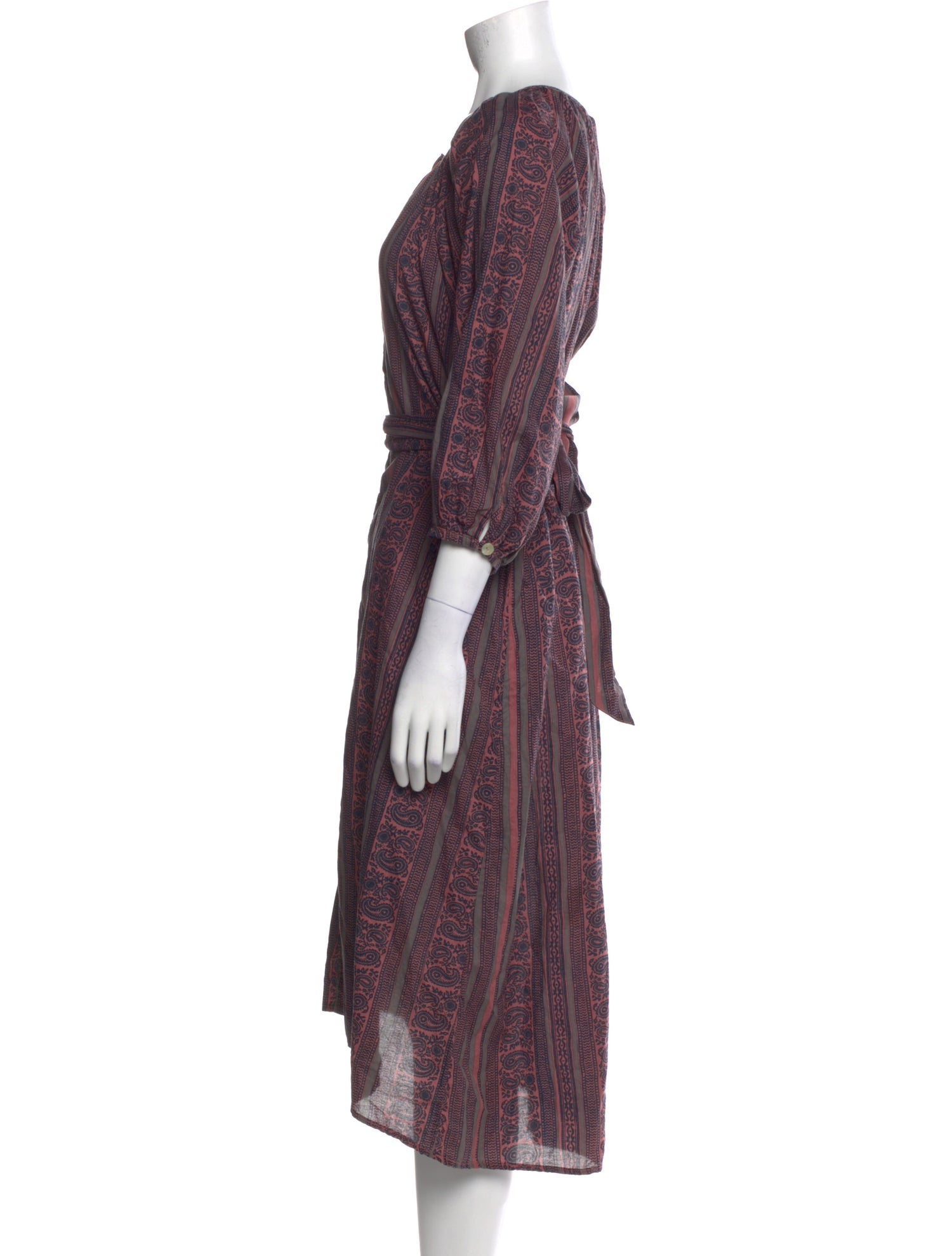 Natalie Martin Paisley Print Long Dress