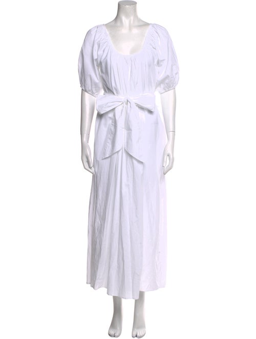 Natalie Martin Scoop Neck Midi Length Dress