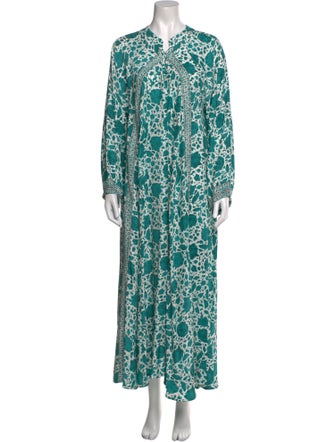 Natalie Martin Silk Long Dress
