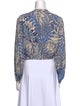Natalie Martin Silk Printed Crop Top