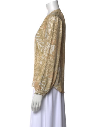 Natalie Martin Silk Printed Blouse