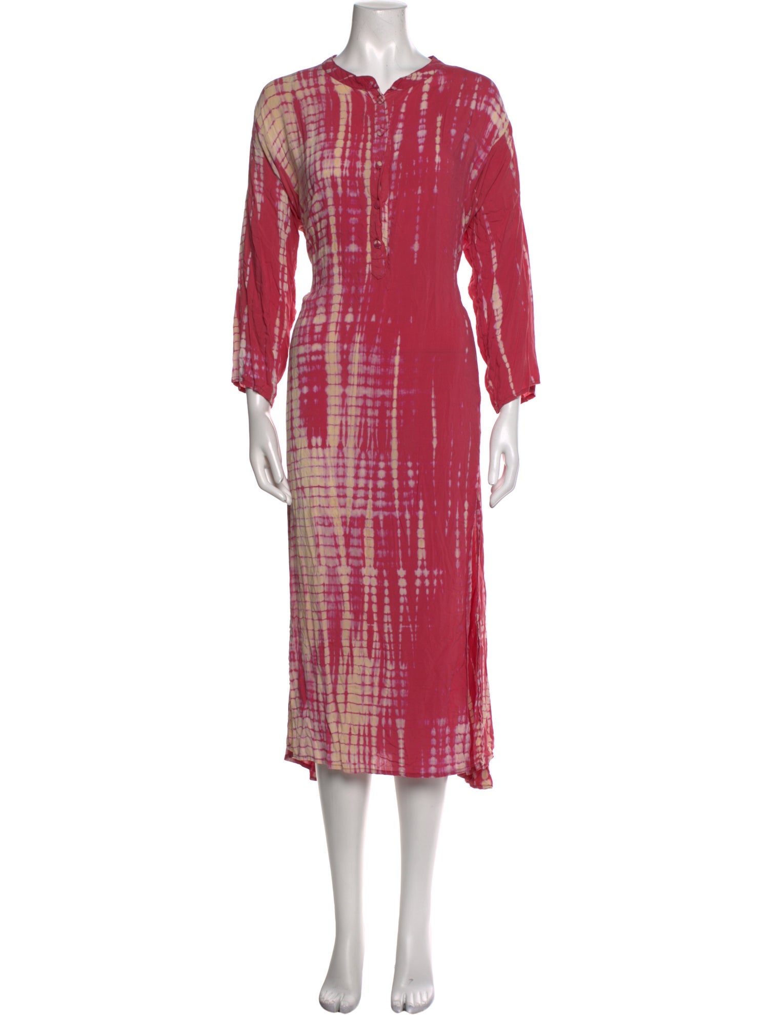 Natalie Martin Plaid Print Long Dress