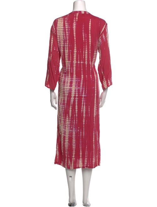 Natalie Martin Plaid Print Long Dress