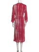Natalie Martin Plaid Print Long Dress