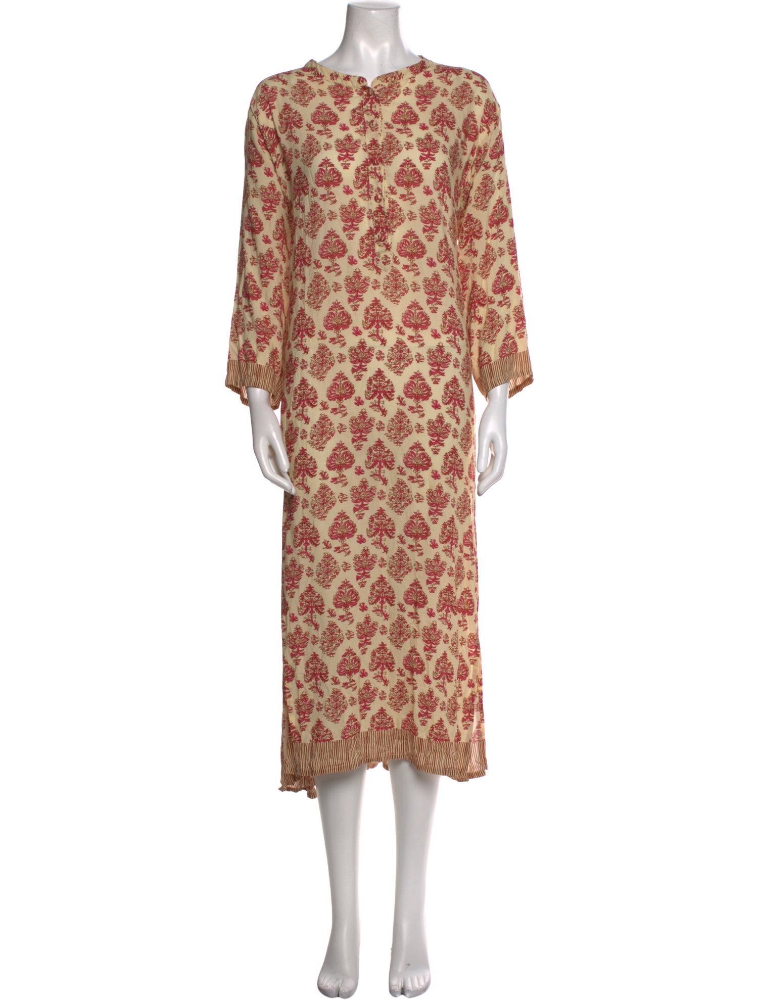 Natalie Martin Floral Print Midi Length Dress