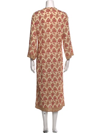 Natalie Martin Floral Print Midi Length Dress