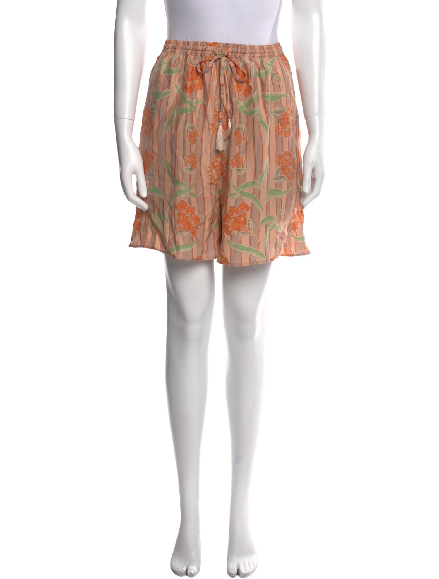 Natalie Martin Striped Mini Shorts