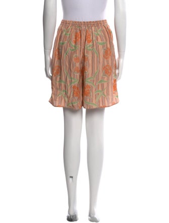 Natalie Martin Striped Mini Shorts