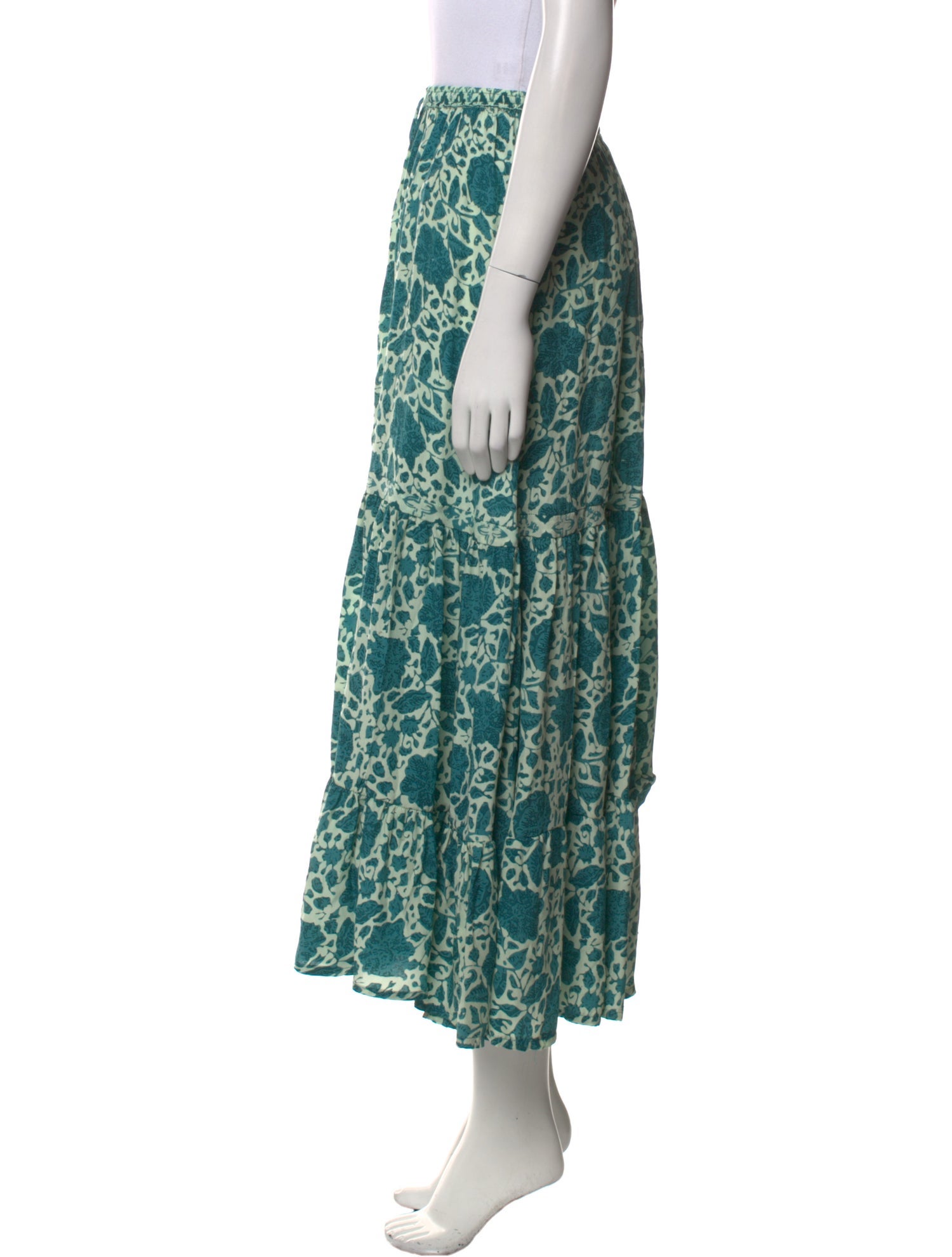 Natalie Martin Silk Midi Length Skirt