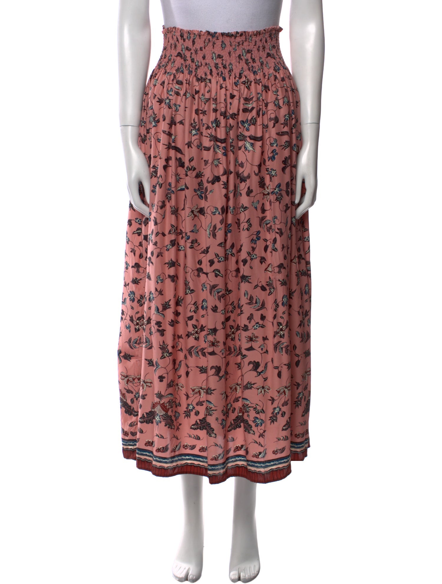 Natalie Martin Silk Midi Length Skirt