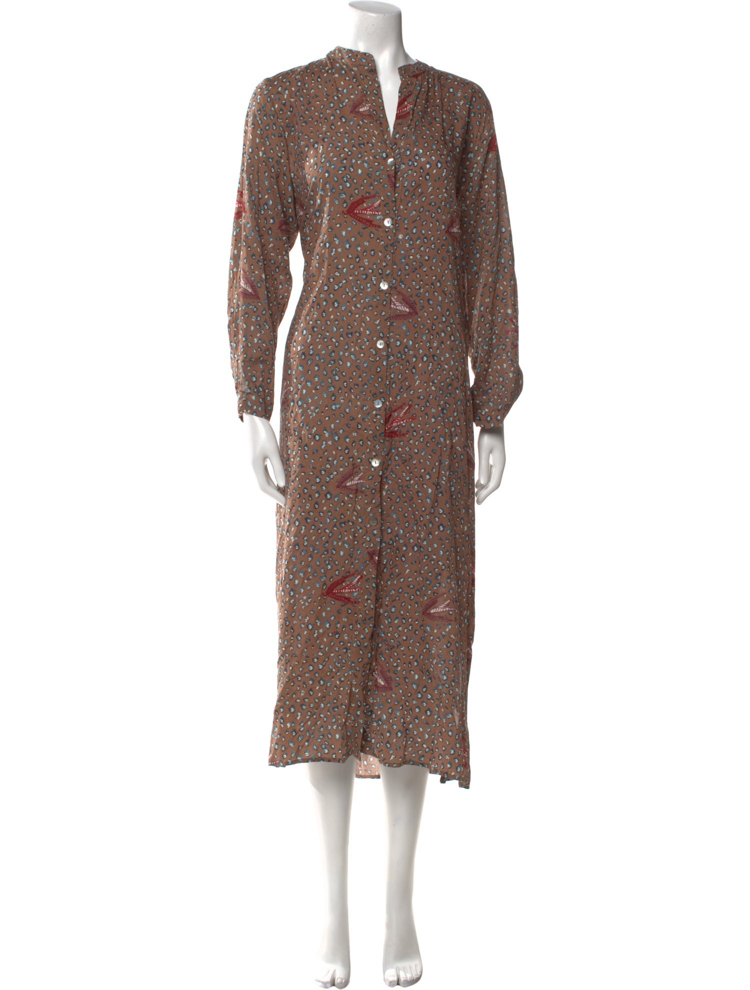 Natalie Martin Printed Long Dress w/ Tags