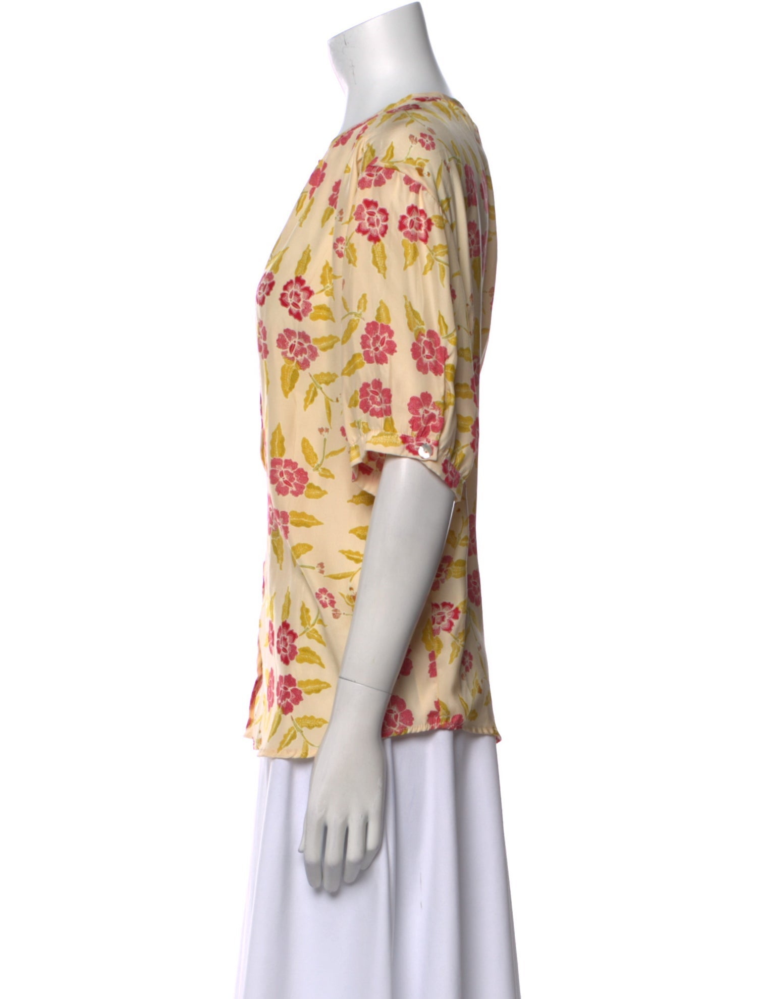 Natalie Martin Silk Floral Print Top w/ Tags