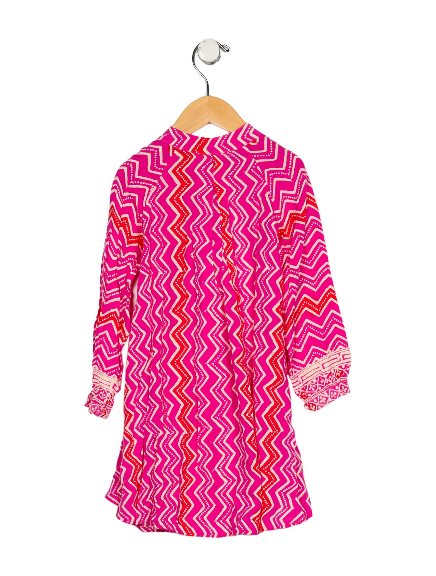 Natalie Martin Girls' Patterned Long Sleeve Dress