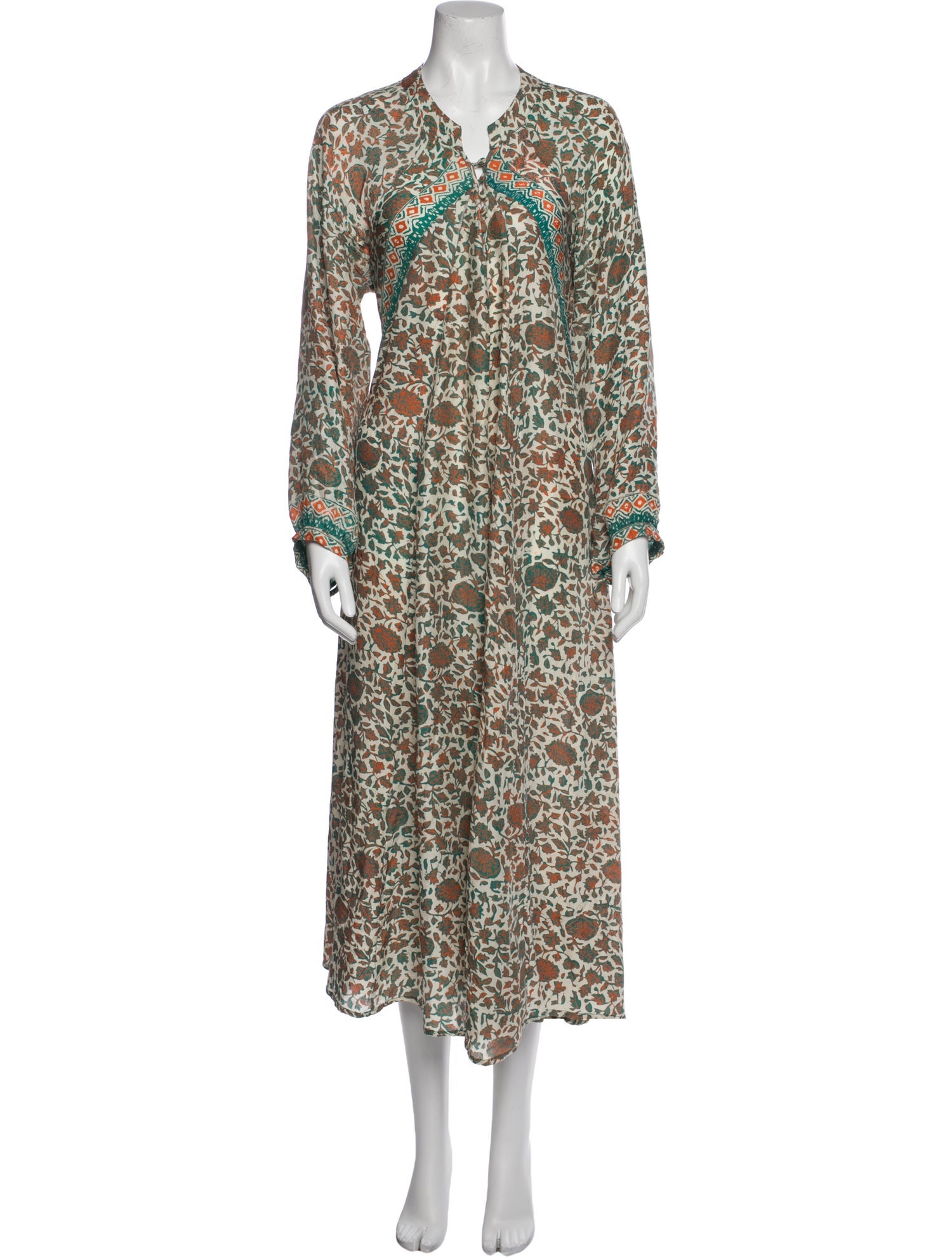 Natalie Martin Silk Long Dress