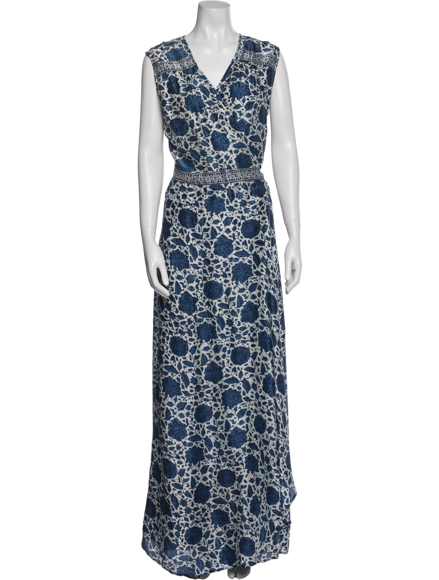 Natalie Martin Floral Print Long Dress