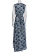 Natalie Martin Floral Print Long Dress