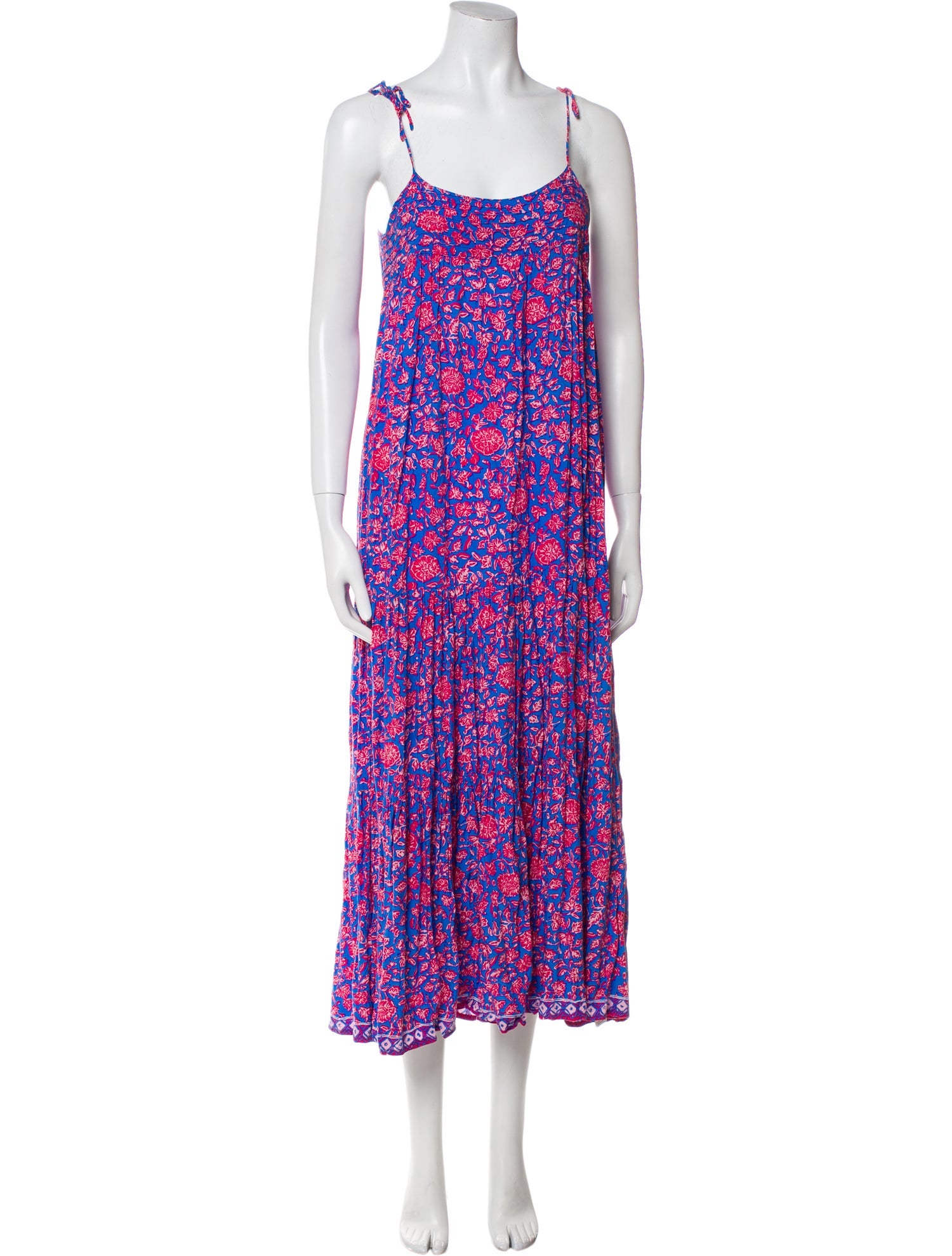 Natalie Martin Floral Print Midi Length Dress